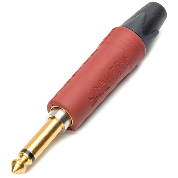 Neutrik NP2X-AU-SILENT TS Silent Mono Jack Plug - Gold, Straight