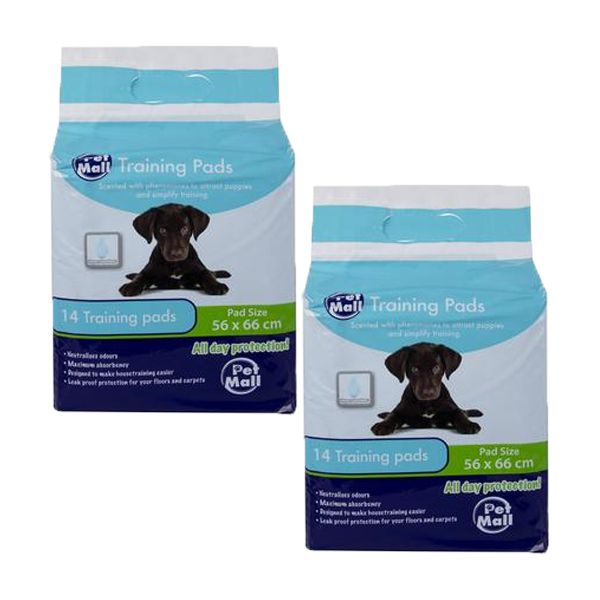 Pet Puppy Training Pad - 2 x 14 Training Pads (56 x 66cm)