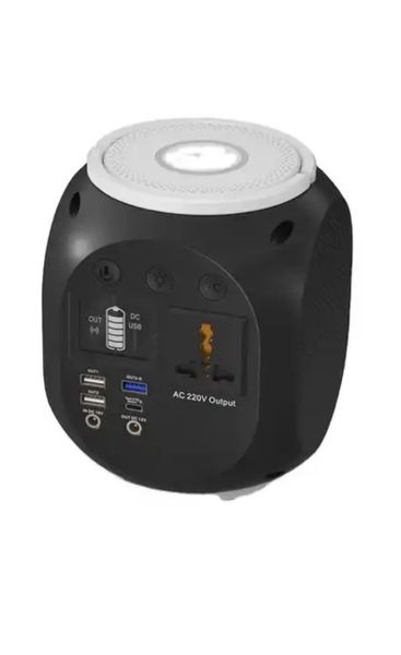 150W Lithium Battery Portable Generator Power Station 220V - White/Black