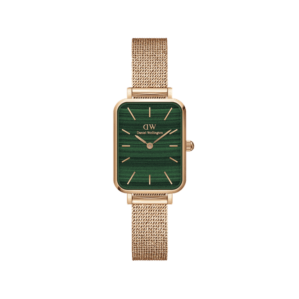Daniel Wellington Quadro Pressed Mesh Silver White 20mm X 26mm