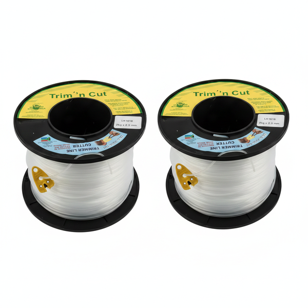 Trim 'n Cut 2.5mm Trimmer Line 2kg 315m for Grass Cutting - 2 Pack