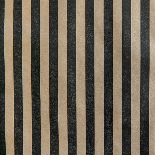 Black Stripes On Kraft Wrapping paper - 10m roll