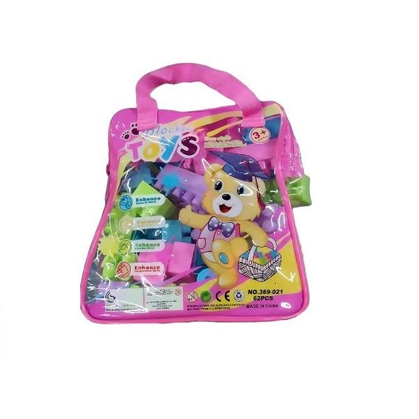 Play & Learn Backpack with Large Building Blocks 62Piece Shop