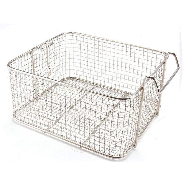 Stainless Steel Chip Basket With Folding Handle 22.5cm