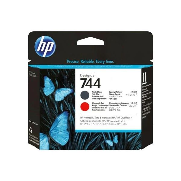 HP DesignJet 744 Matte Black and Chromatic Red Original Printhead Compatible With HP DesignJet Z2600 PostScript Printer, HP DesignJet Z5600 PostScript