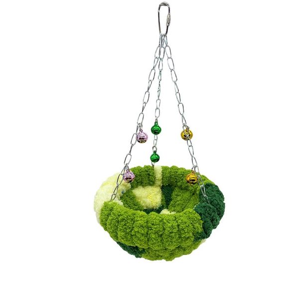 Warm Fluffy Parrot Nest - Hanging Cotton Bird Bed for Winter