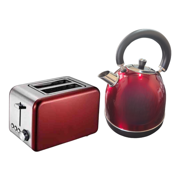 High End Toaster Kettle Combo - Red