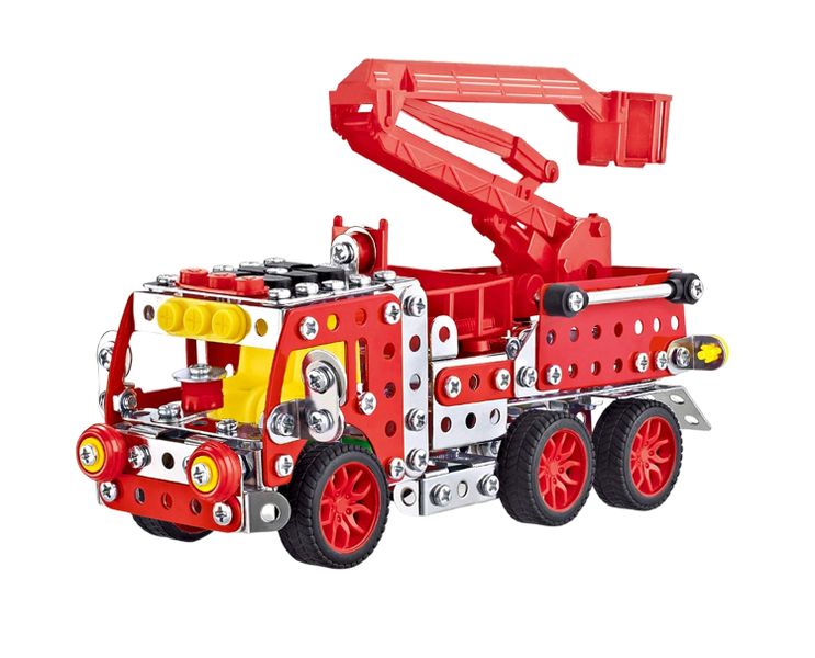 328 Pieces Fire Truck Model Building Set - STEM Construction Education Toy