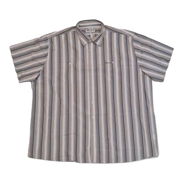 Sterling Stripe Shirt Grey/White/Beige image