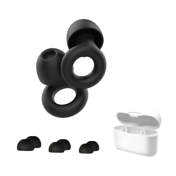 Noise Cancelling Silicone Ear Plugs with Travel Case