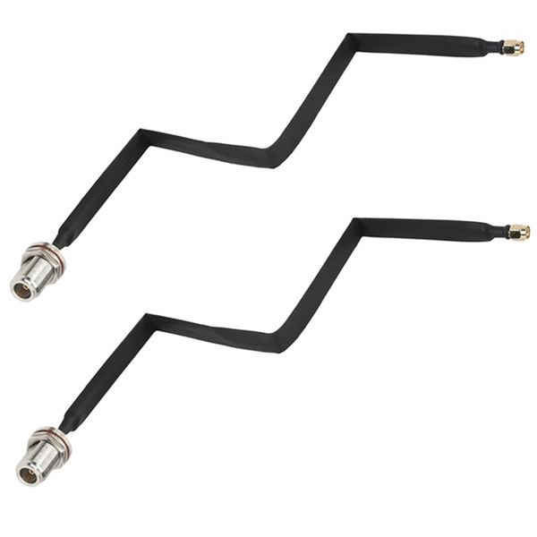 2Pcs Flat Cable N Female To Rp-Sma Male Adapter Cable For Lora Wifi