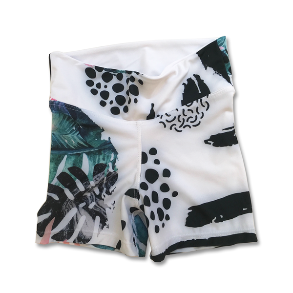 StrutActive GIRLS Trop Sphere Lycra Shorts | Gym, Yoga or Sport Made in SA