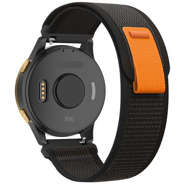 Nylon 22mm Watch Bands for Garmin Vivoactive 4/Venu 2/3, Woven Sports Strap