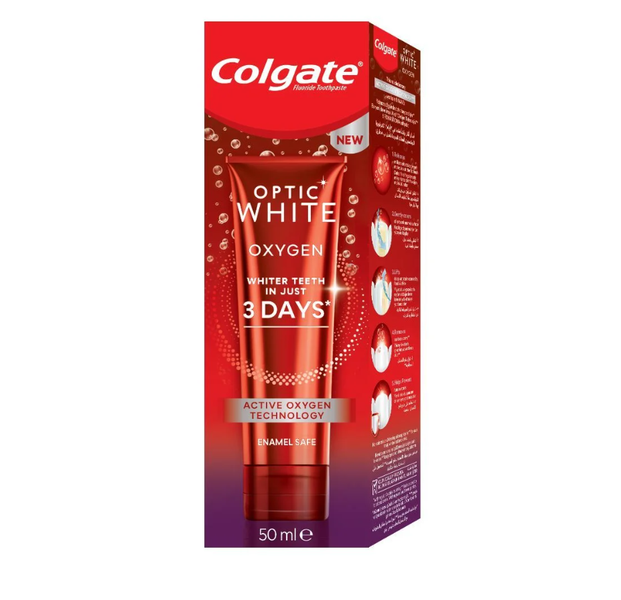 Colgate Optic White Oxygen Toothpaste x 2 (50ml)