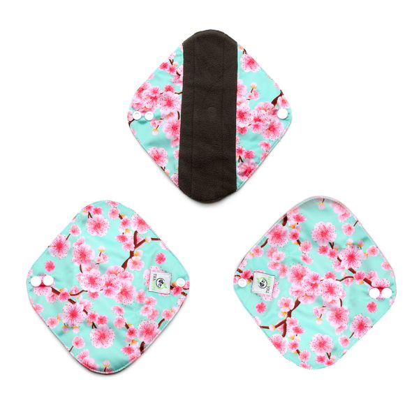 Thanaps Small Reusable Bamboo Charcoal Menstrual Pad - Pack Of 3