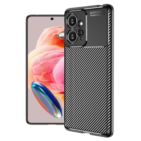 Tekron Premium Shock Resistant Carbon Case Made For Xiaomi Redmi Note 12 4G