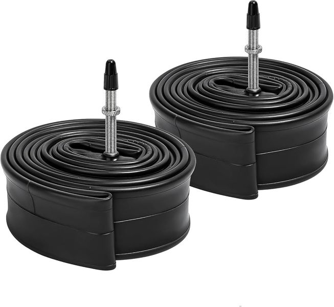 Bicycle Tubes - 27 x 1 1/4 - 60mm Presta Valve - Twin Pack