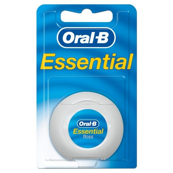 Oral-B Essential Waxed Dental Floss Shred Resistant, 50 M, 1 Piece