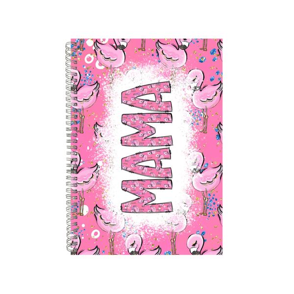 Cute Pink Flamingo Mom Notebook Mother's Day Gift Idea A4 Notepad Pad 83