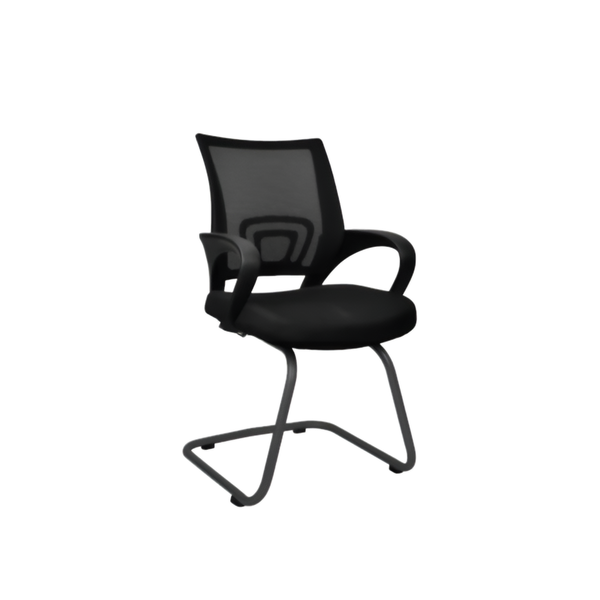 Comfortable Ergonomic Backrest Office Chair With Armrest And No Wheels