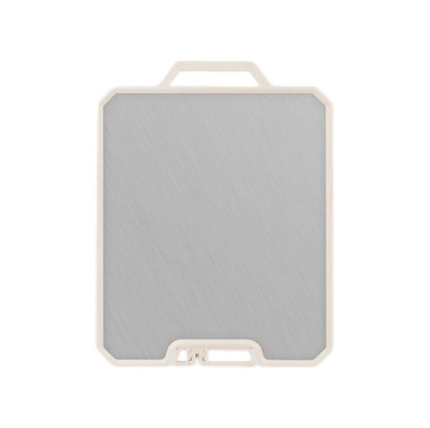 Medium Size Double Sided Stainless Steel Chopping Board Plastic Cutting