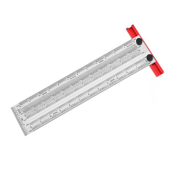12inch Powder-Coated T-Ruler for Wood Measurement
