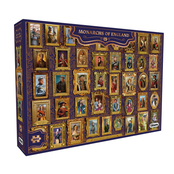 Gibsons - Monarchs of England - 1000 Piece Jigsaw Puzzle