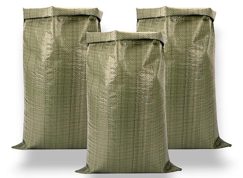 Multipurpose Polypropylene Bags Heavy-Duty Storage Sacks 3pcs)