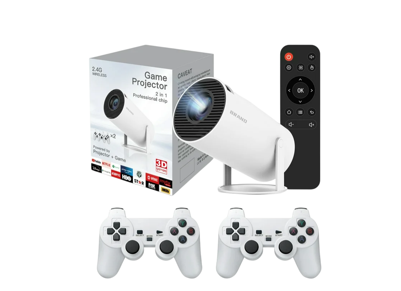 Mini Android 11 Game Projector - 4K/HD/3D Support