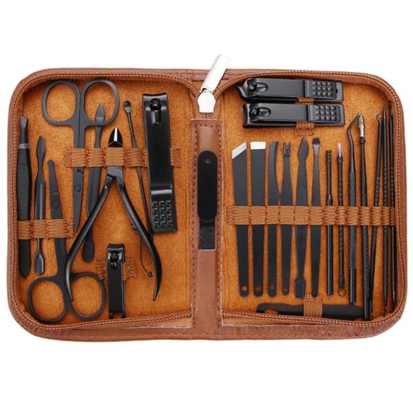 26 Manicure Set Nail Clipper Kit with Travel Case Pedicure Facial Care