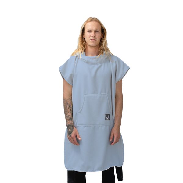 Vintage Blue Surf Swim Changing Poncho - Adult - S