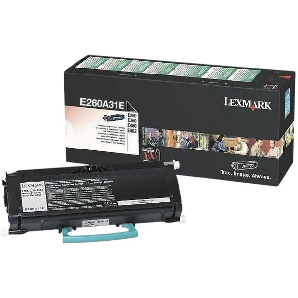 Lexmark E260A31E Return Program Toner 3.5k Yield , E260; E360; E460