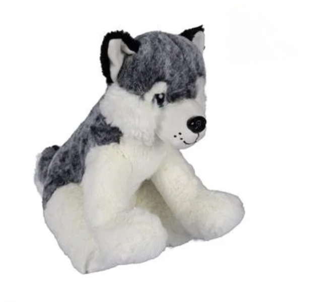 Compact 25cm Husky Plush - Charming Playtime Pal
