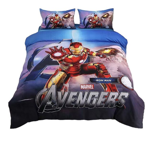 Avengers 3D Custom Print - Polycotton - Queen Size - Duvet Cover Set
