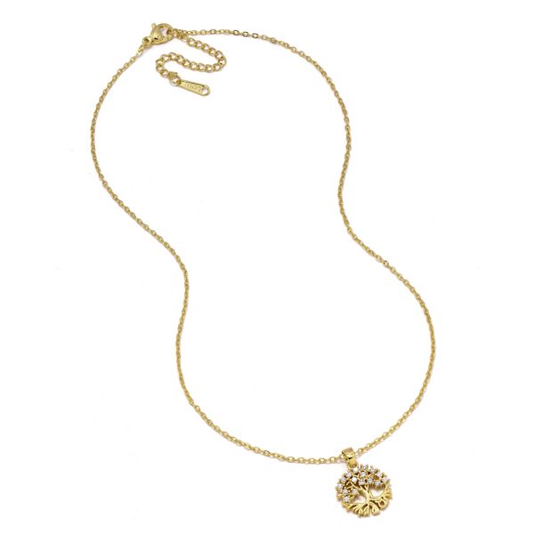 iDesire Cubic Zirconia Tree of Life Necklace