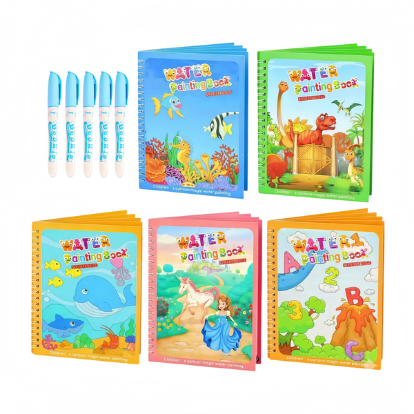 Kingdushi Reusable Water Coloring BookToddlers,Educational Doodle Drawing