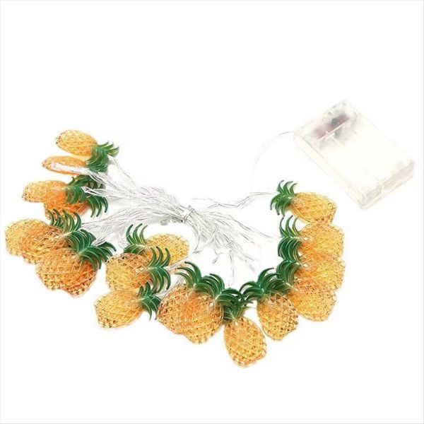 3Set Pineapple String Lights Hawaiian Decorations Tropical Luau Pineapple S