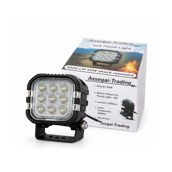 LED Work Light 45W 10cm - 3300LM Flood Beam