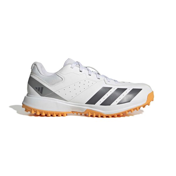adidas Men's Howzat Spikeless Cricket Shoes - White/Aurora Onix/Tangerine