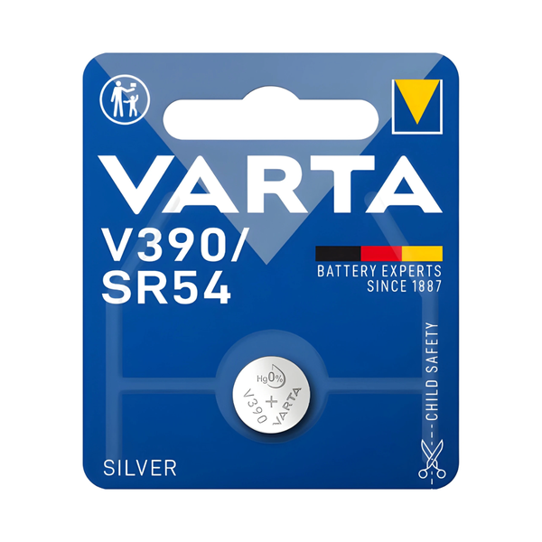 Varta V390 Silver-Oxide Button Cell Battery 1.5V - Pack of 1