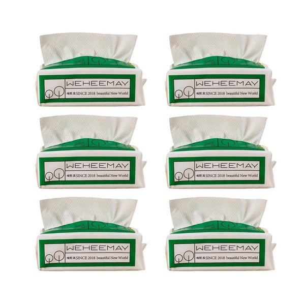 6 Pack Thickened Pearl Pattern Cotton Soft Towels, Disposable Face Towels