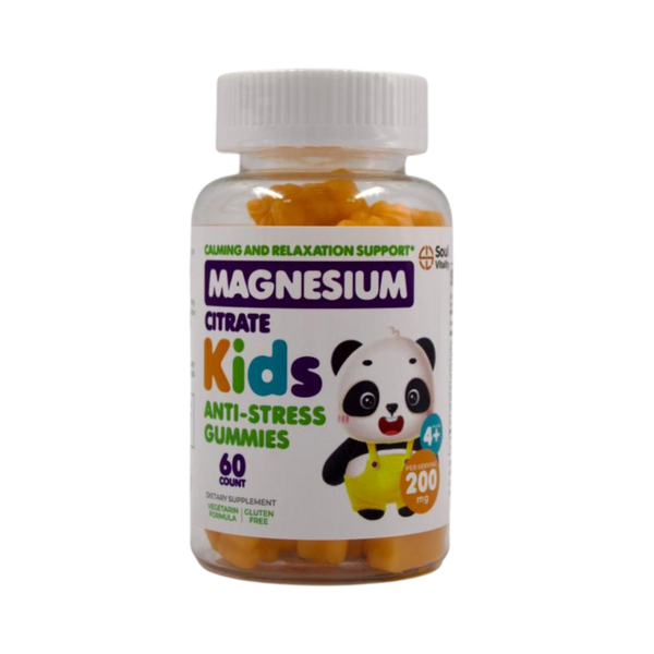 Soul Vitality Magnesium Citrate Kids Anti-Stress Gummies - 60 Gummies