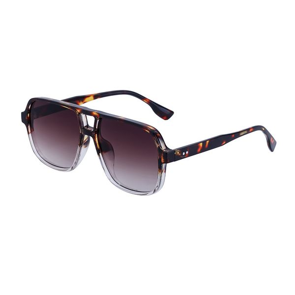 ZELTRYN European and American Retro Double Beam Sunglasses for Men