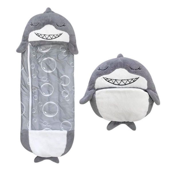 2 in 1 Design Play Pillow &amp; Sleeping Bag - Shark