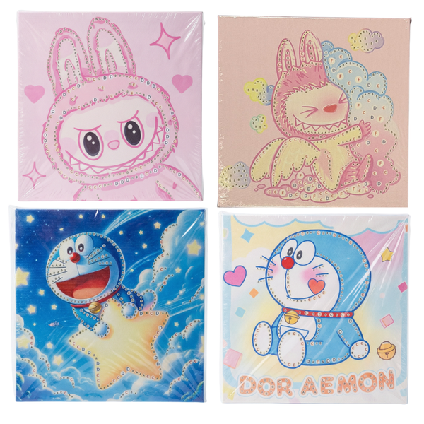 4pcs Labubu 20cm Pearl Painting Bundle