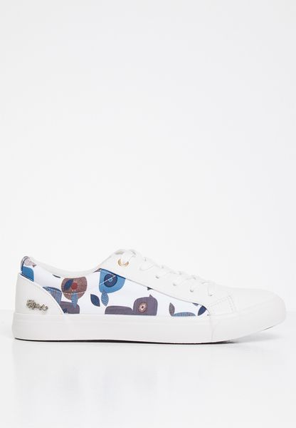 Women's Miss Black Baker 4 Sneaker - White