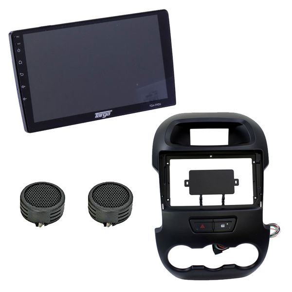Targa TDA-FRD9 9" Media Player with Ford Ranger T6 Trim Plate &amp; EvoTweeters