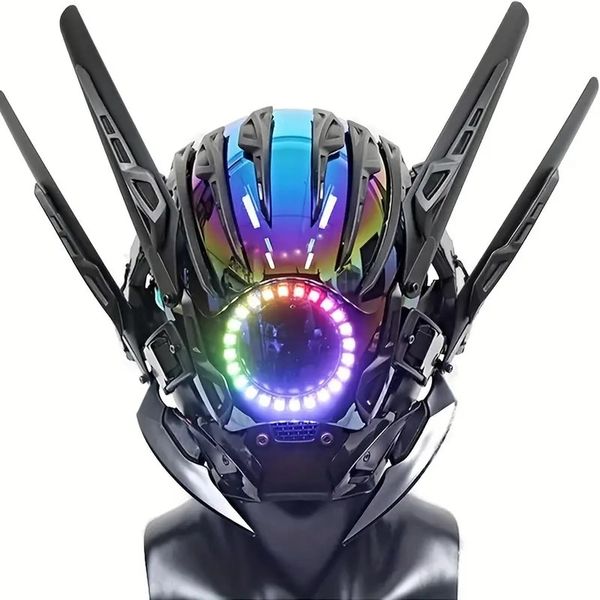 Cyberpunk Cosplay LED Light Up Mask