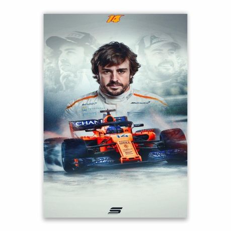F1 Fernando Alonso Poster - A1, Shop Today. Get it Tomorrow!