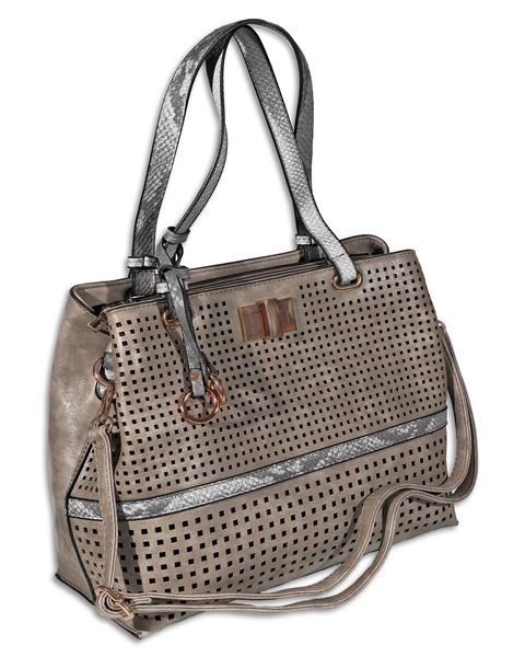 Khakhi Blocked Ladies Handbag